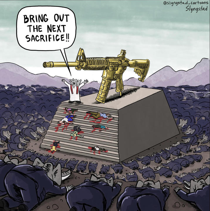 BRING OUT THE NEXT SACRIFICE!! @slyngstad cartoons Slyngstad M