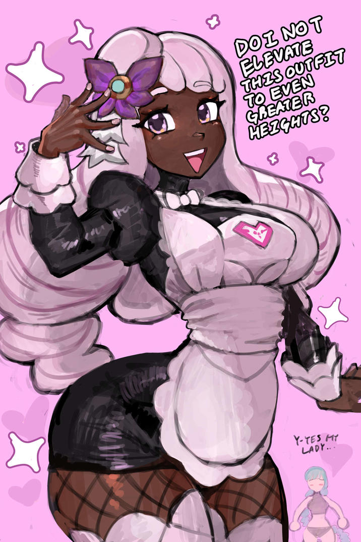 DOI NOT ELEVATE THIS OUTFIT TO EVEN GREATER HEZGHTS? Y-YES MY LADY...