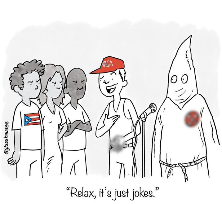 @glasshouses “Relax, it's just jokes.” MAGA