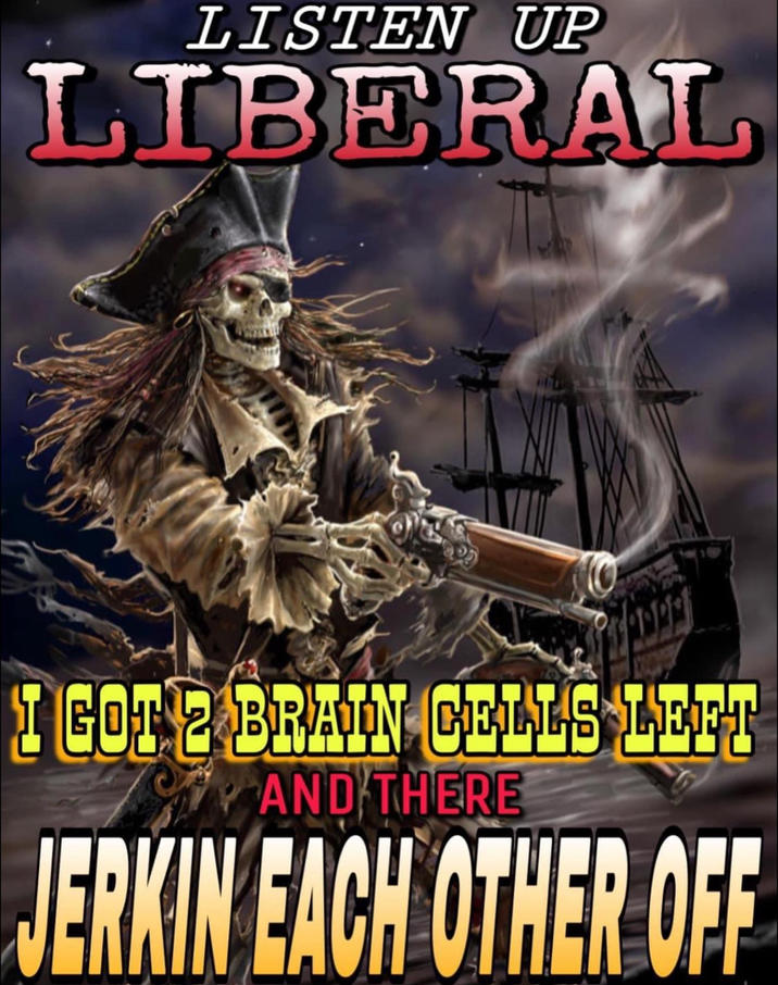 LISTEN UP LIBERAL 700090 I GOT 2 BRAIN CELLS LEFT AND THERE JERKIN EACH OTHER OFF
