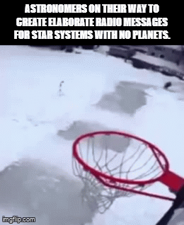 ASTRONOMERS ON THEIR WAY TO CREATE ELABORATE RADIO MESSAGES FOR STAR SYSTEMS WITH NO PLANETS. mgflip.com