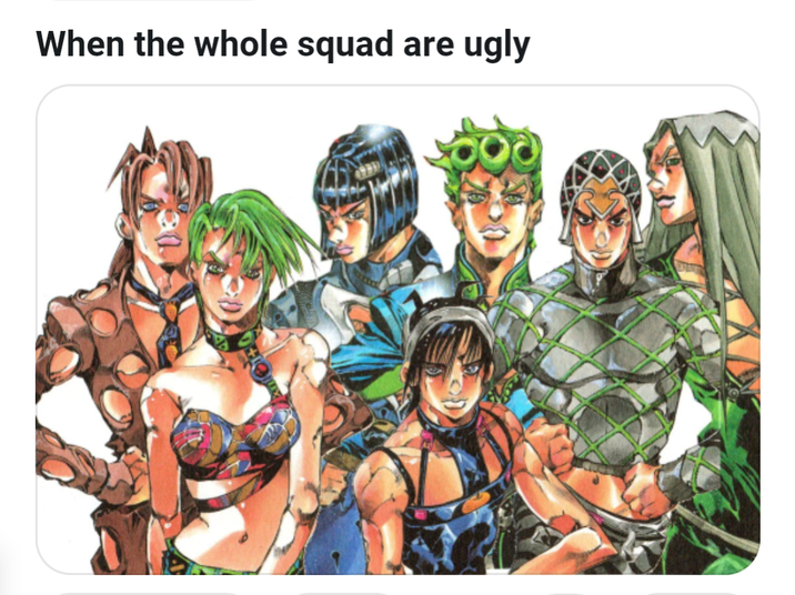 When the whole squad are ugly