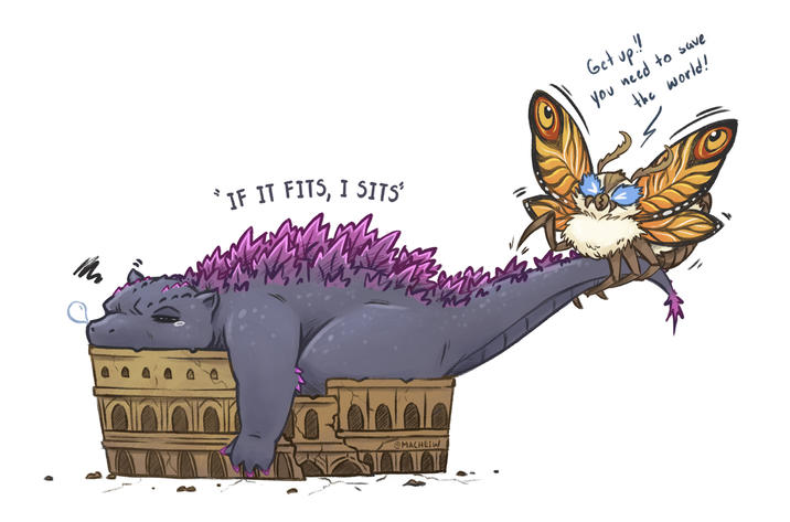 IF IT FITS, I SITS' Get up!! you need to save the world! MACHEIW