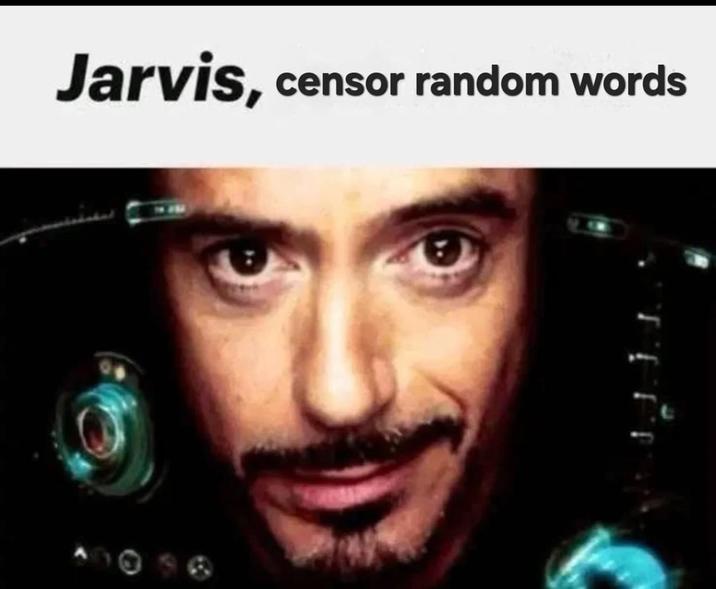 Jarvis, censor random words