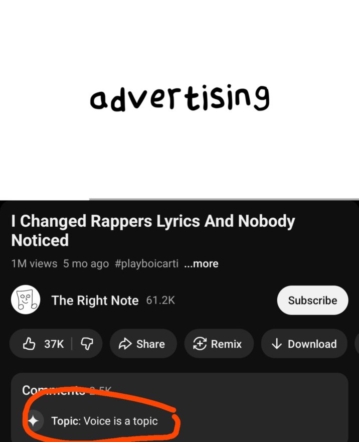 advertising I Changed Rappers Lyrics And Nobody Noticed 1M views 5 mo ago #playboicarti ...more The Right Note 61.2K 37K Comments Subscribe Share Remix ↓Download Topic: Voice is a topic