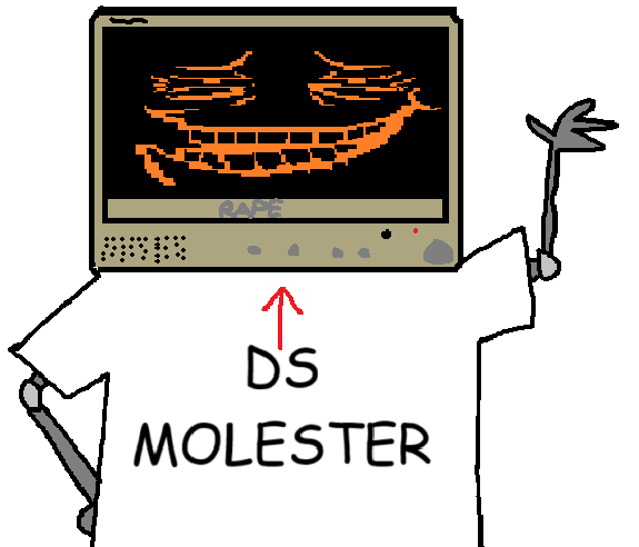 A piece of "fan art":https://knowyourmeme.com/memes/cultures/fan-art for the RADON OVERLORD character based on the "Insert Cheesy Bread":https://knowyourmeme.com/memes/insert-cheesy-bread meme.