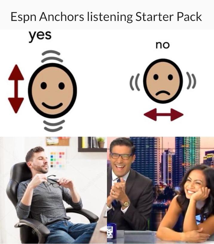 depost Espn Anchors listening Starter Pack yes no