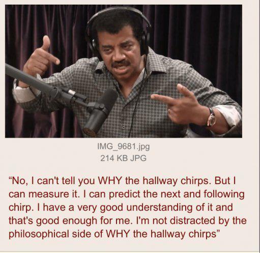 IMG_9681.jpg 214 KB JPG "No, I can't tell you WHY the hallway chirps. But I can measure it. I can predict the next and following chirp. I have a very good understanding of it and that's good enough for me. I'm not distracted by the philosophical side of WHY the hallway chirps"