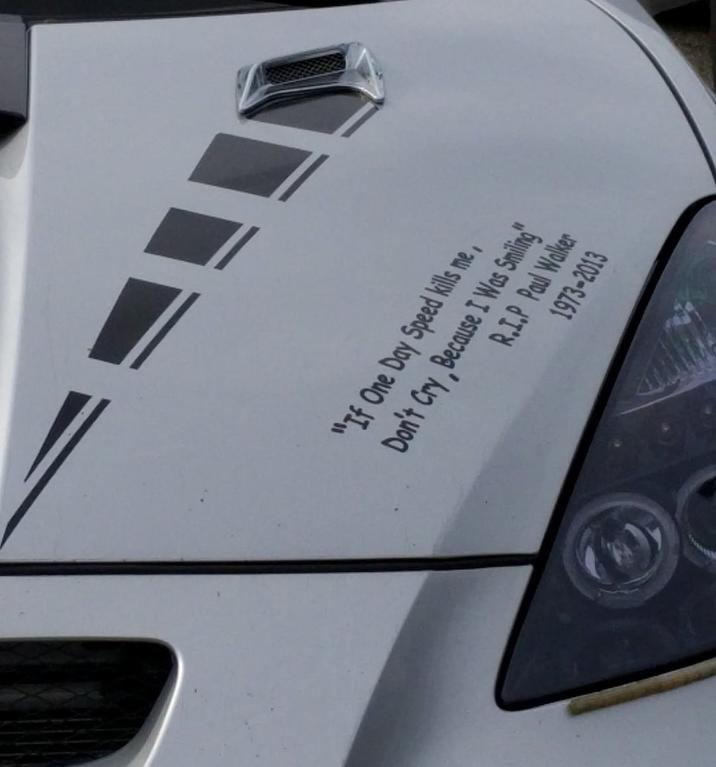 "If One Day Speed kills me, Don't Cry Because I Was Smiling" R.I.P Paul Walker 1973-2013