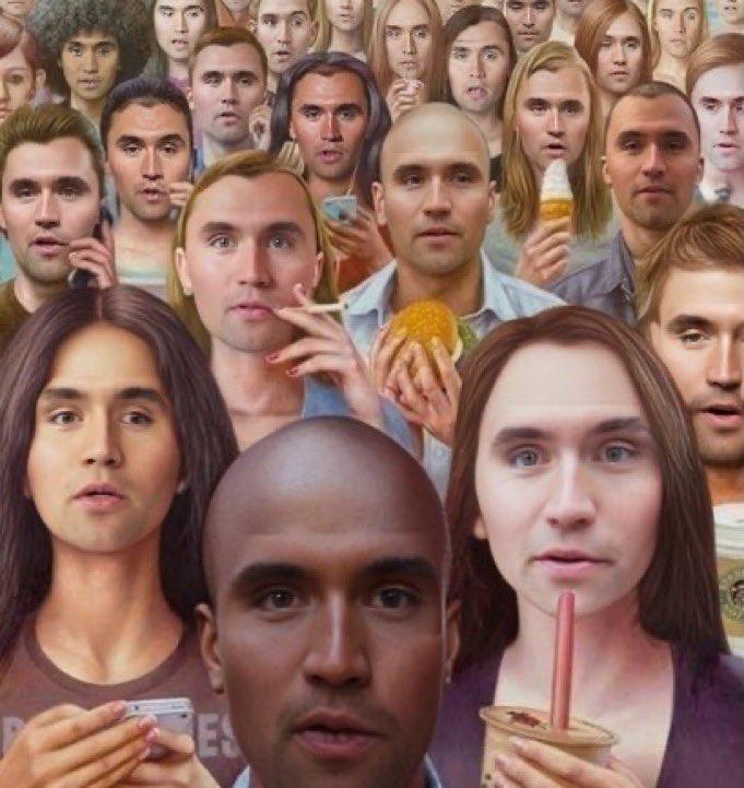 Reference: "Fluoride Stare":https://knowyourmeme.com/memes/fluoride-stare