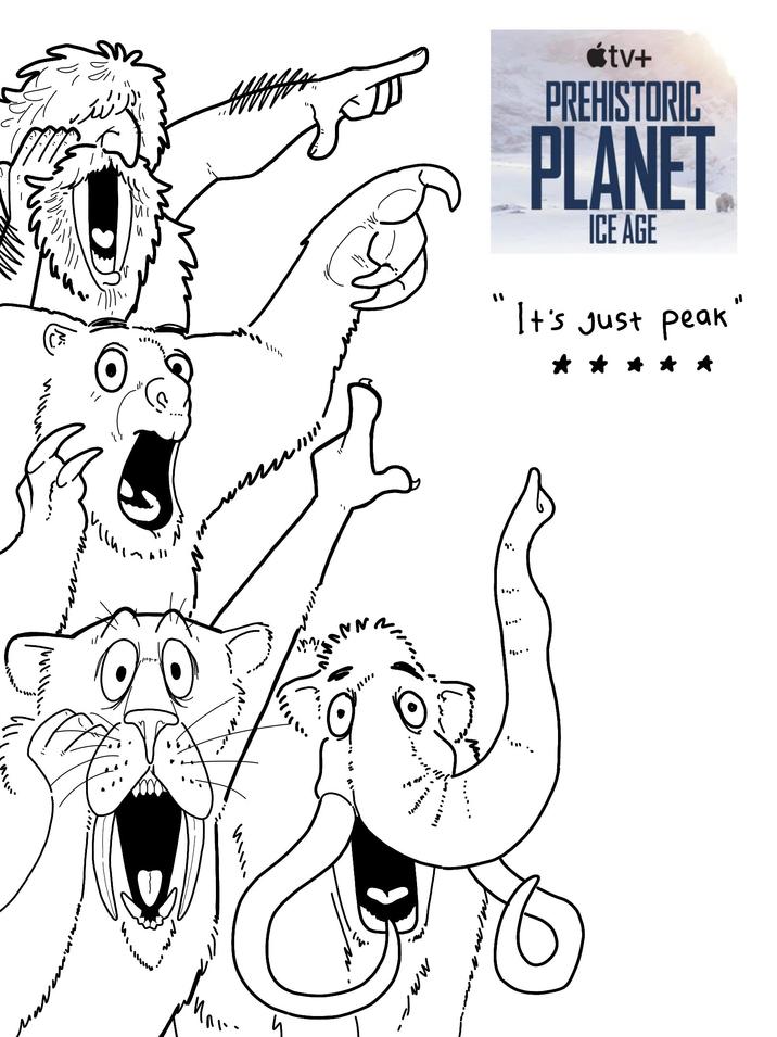 ་་ང་་་ دراسة ד' www " άtv+ PREHISTORIC PLANET ICE AGE It's just peak" "'. ..... "...