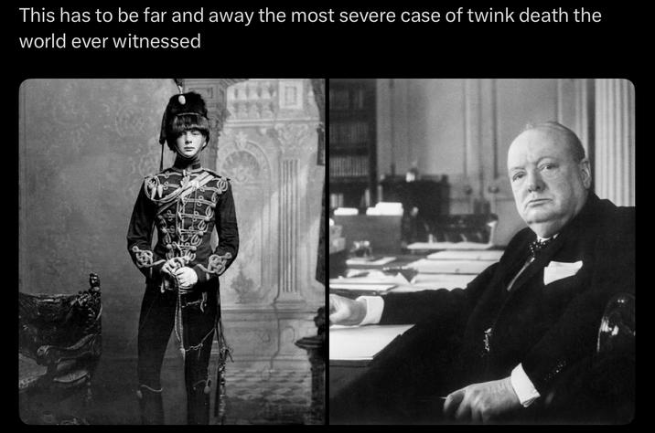 This has to be far and away the most severe case of twink death the world ever witnessed