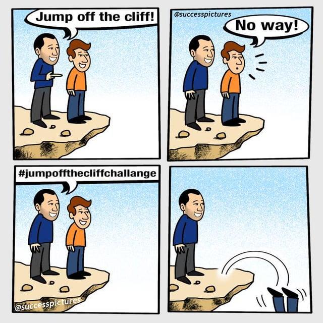 Jump off the cliff! @successpictures No way! #jumpoffthecliffchallange @successpictures