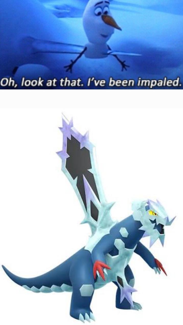 Oh, look at that. I've been impaled.