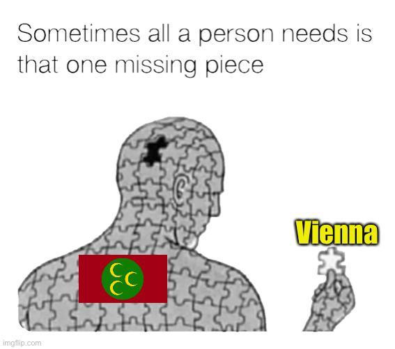 Sometimes all a person needs is that one missing piece imgflip.com Vienna