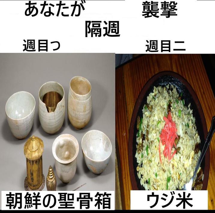 あなたが 襲擊 隔週 週目つ 週目二 朝鮮の聖骨箱 ウジ米