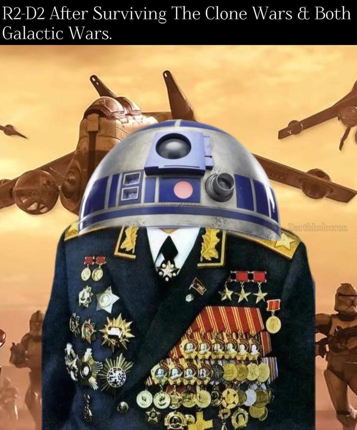 R2-D2 After Surviving The Clone Wars & Both Galactic Wars. Darthholocron