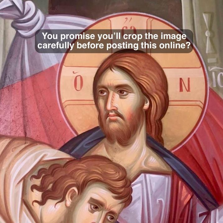 You promise you'll crop the image carefully before posting this online? 0 NO