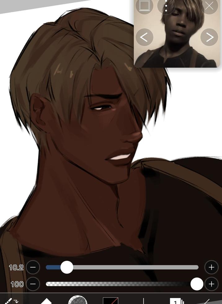 X user @SolisAfterDark tweeted, "yes, please" alongside fan art inspired by @mythix.v7's race-swapped version of Leon Kennedy from _Resident Evil_.