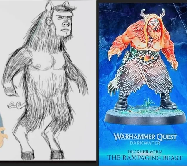 WARHAMMER QUEST DARKWATER DRASHER VORN THE RAMPAGING BEAST