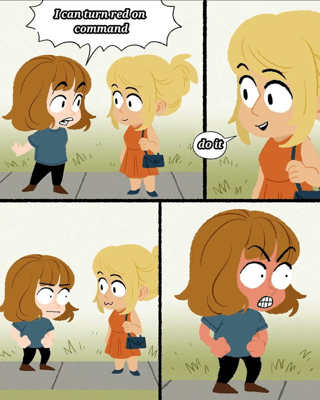 MA MI MI •) Ican turn red on command M A do it M M Ni