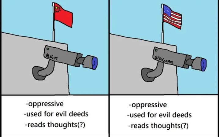 444 SMUG CAM -oppressive -used for evil deeds -reads thoughts(?) -oppressive -used for evil deeds -reads thoughts(?)