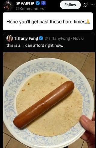 PAINY @Xommanders Follow Hope you'll get past these hard times Tiffany Fong @TiffanyFong - Nov 6 this is all i can afford right now.