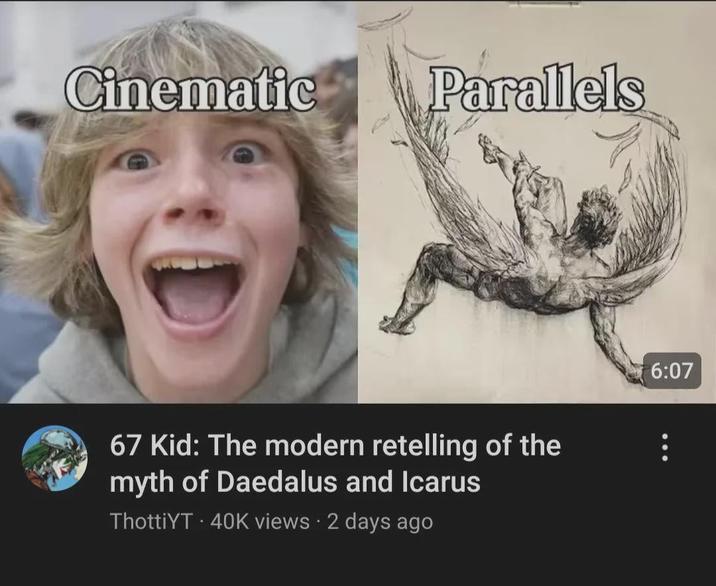 Cinematic Parallels 67 Kid: The modern retelling of the myth of Daedalus and Icarus ThottiYT 40K views 2 days ago 6:07