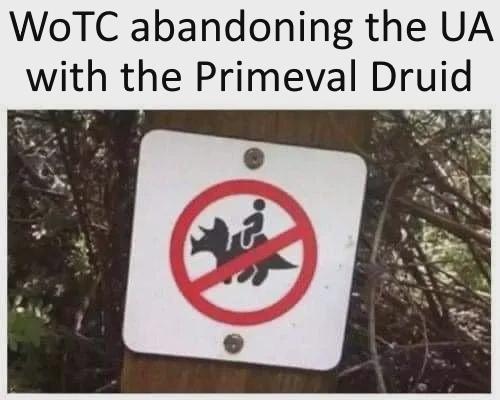WoTC abandoning the UA with the Primeval Druid