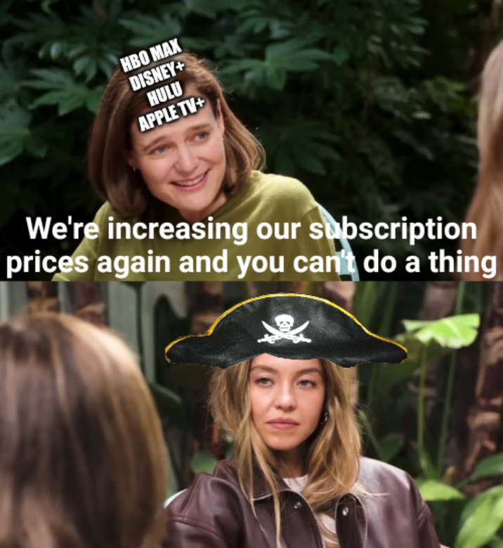 HBO MAX DISNEY+ HULU APPLE TV+ We're increasing our subscription prices again and you can't do a thing