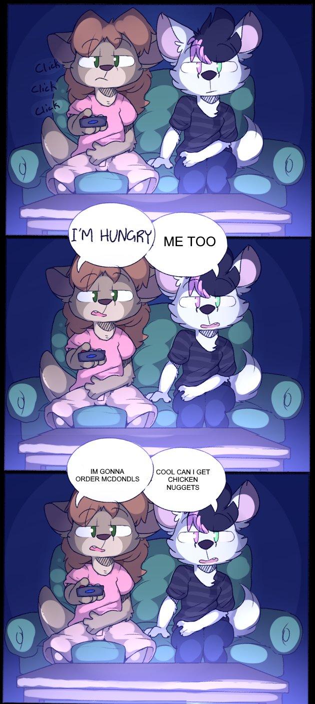 An "anti-meme":https://knowyourmeme.com/memes/anti-memes version of the I'm Hungry, I Gotta Poop "webcomic":https://knowyourmeme.com/memes/cultures/webcomics.