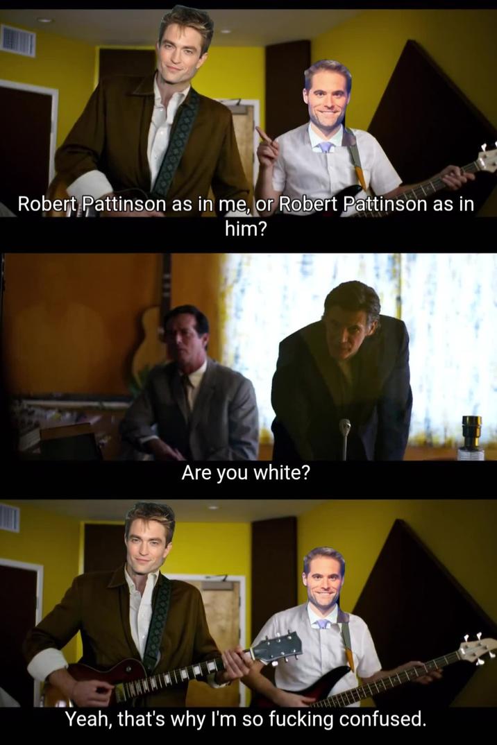 A "meme":https://knowyourmeme.com/memes/memes shared in the 📚Twilight Shitposting💿 "Facebook":https://knowyourmeme.com/memes/sites/facebook-meta group, referencing the White Robert Pattinson meme.