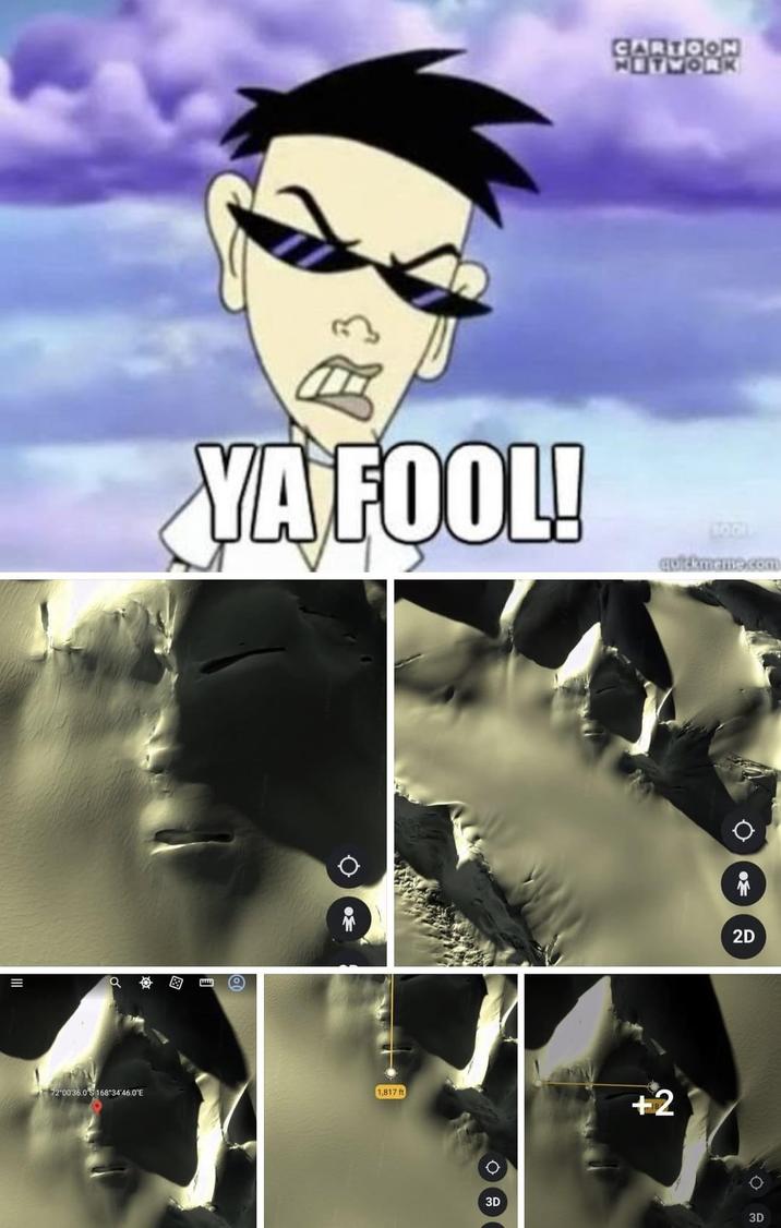 CARTOON NETWORK YA FOOL! quickmeme.com 72'00'36.05168°34'46.0°E 1,817 ft 3D +2 Ꮕ 20 2D 3D