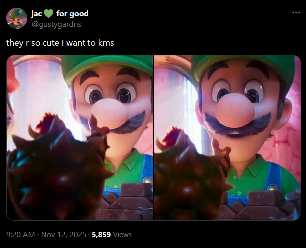 jac for good @gustygardns they r so cute i want to kms 9:20 AM · Nov 12, 2025 - 5,859 Views