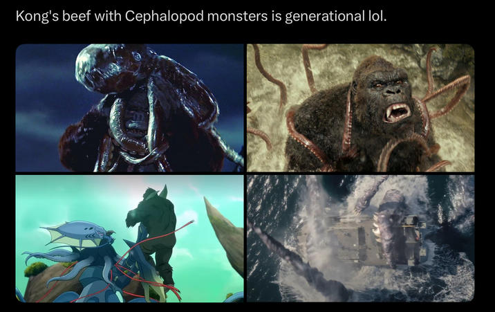 Kong's beef with Cephalopod monsters is generational lol. 04