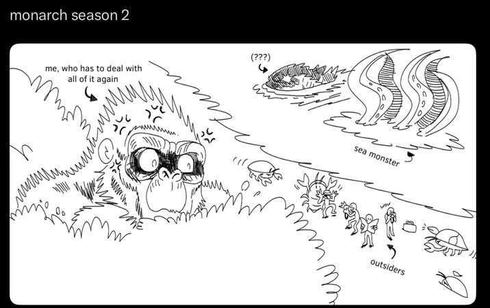 monarch season 2 h me, who has to deal with all of it again www.m (???) sea monster m wow outsiders