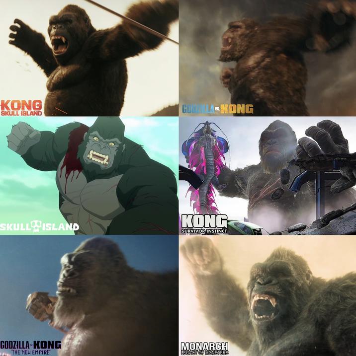 KONG SKULL ISLAND D GODZILLAS KONG SKULL ISLAND KONG SURVIVOR INSTINCT GODZILLA KONG THE NEW EMPIRE MONARCH LEGACY OF MONSTERS