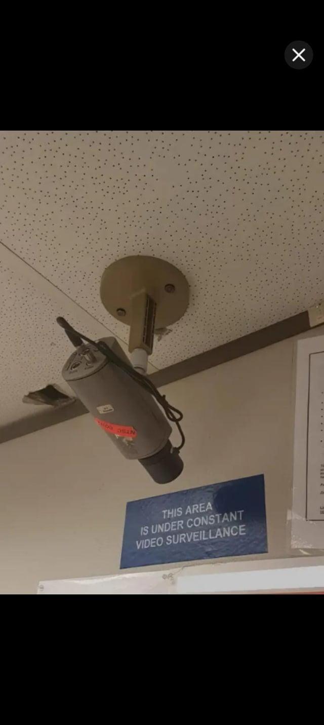 TO SAN THIS AREA IS UNDER CONSTANT VIDEO SURVEILLANCE OR