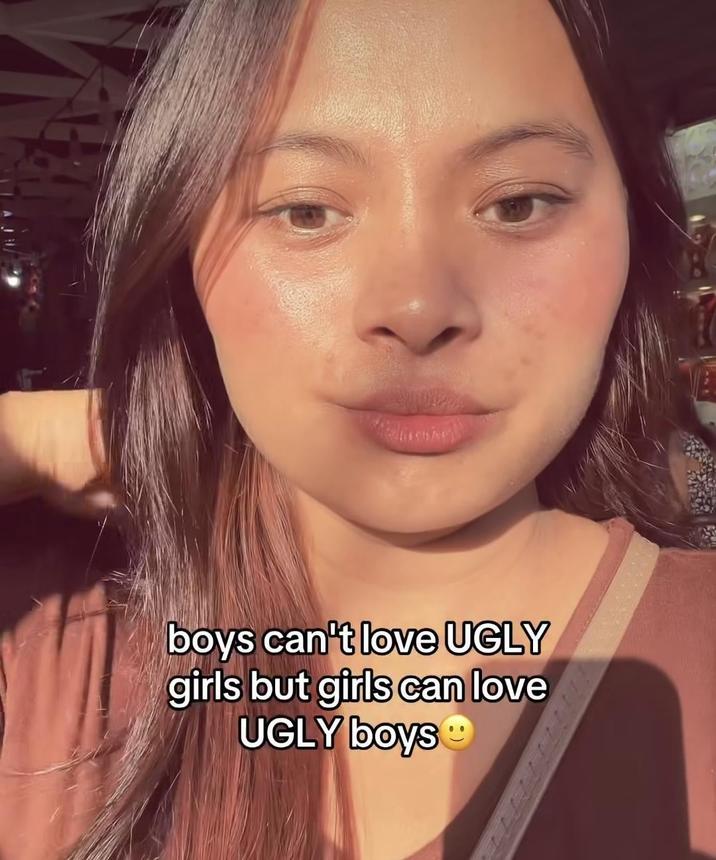 boys can't love UGLY girls but girls can love UGLY boys