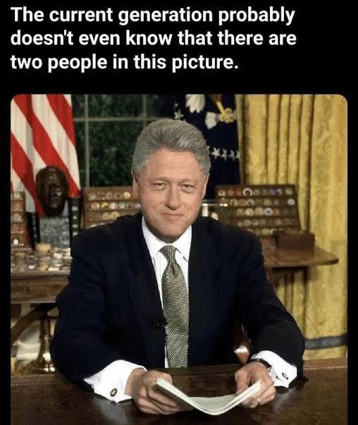 The current generation probably doesn't even know that there are two people in this picture.