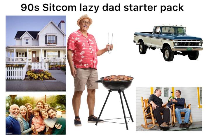 529341319 90s Sitcom lazy dad starter pack