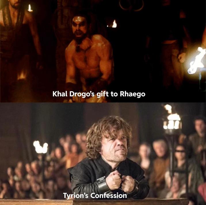པ Khal Drogo's gift to Rhaego Tyrion's Confession