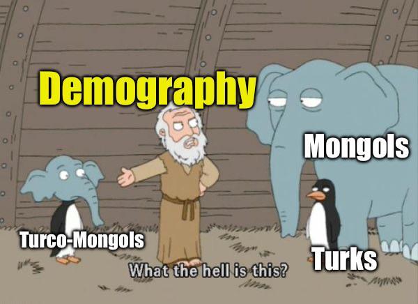 0 O Coll Demography Mongols Turco-Mongols Turks What the hell is this? Лута