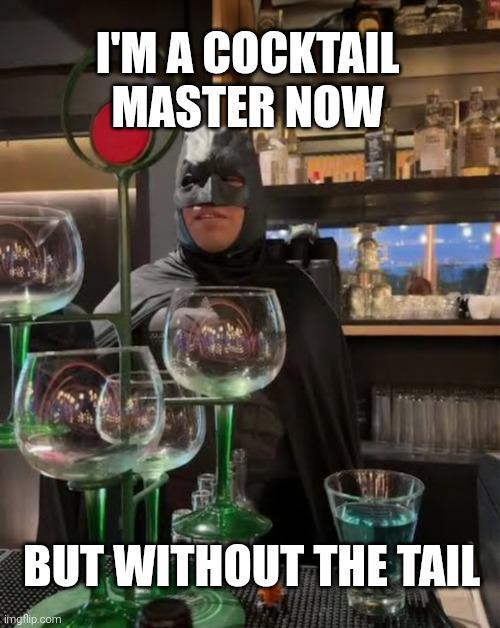 I'M A COCKTAIL MASTER NOW BUT WITHOUT THE TAIL imgflip.com
