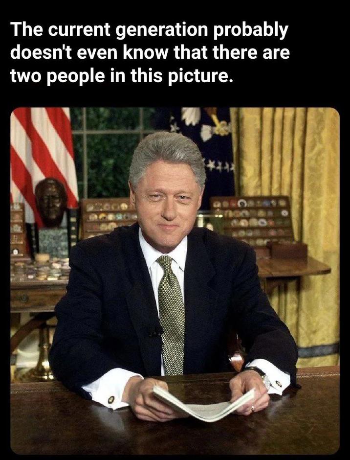 The current generation probably doesn't even know that there are two people in this picture.