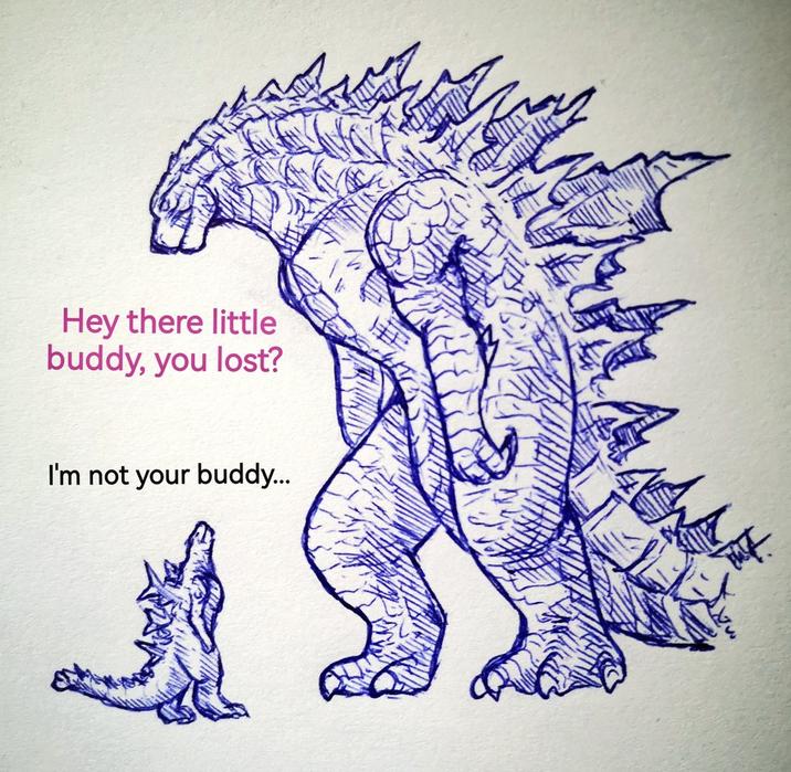 Hey there little buddy, you lost? I'm not your buddy...