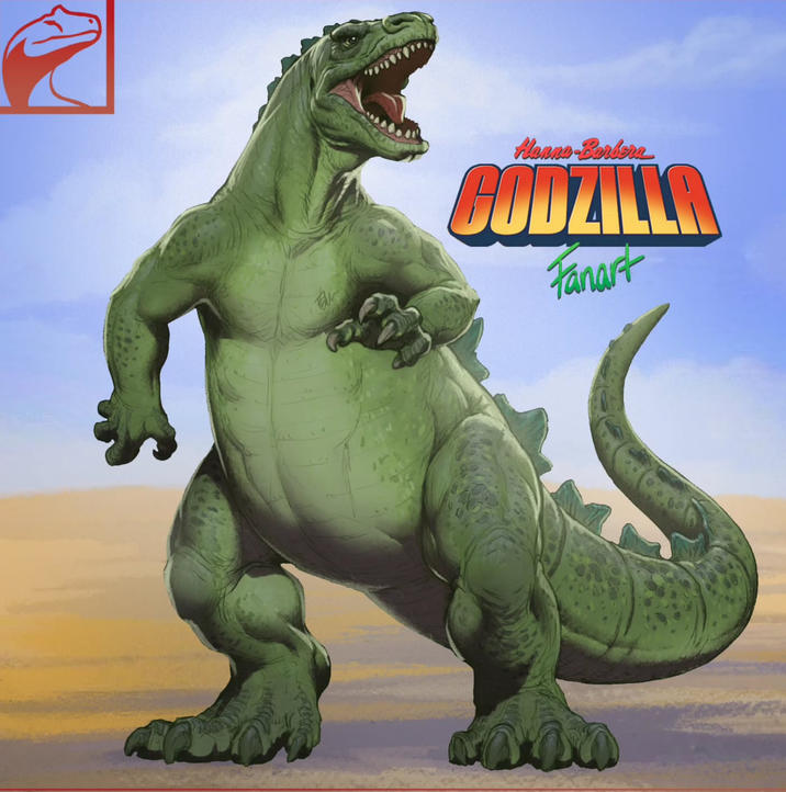 Hanna-Barbera GODZILLA Fanart c---