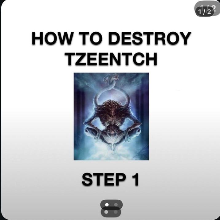 HOW TO DESTROY TZEENTCH STEP 1 : 1/2