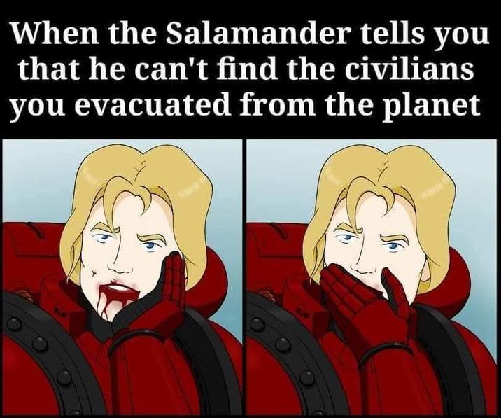 When the Salamander tells you that he can't find the civilians you evacuated from the planet