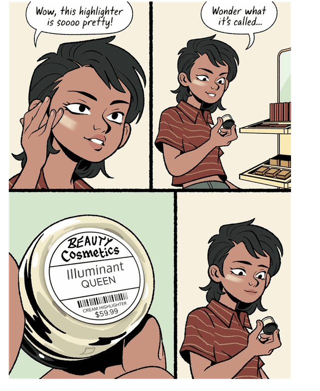 Wow, this highlighter is soooo pretty! Wonder what it's called... BEAUTY Cosmetics Illuminant QUEEN CREAM HIGHLIGHTER $59.99